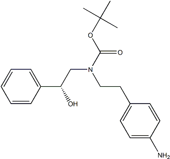 PI-40668 tert-butyl (R)-N-[2-(4-aminophenyl)ethyl]-N-(2-hydroxy-2-phenylethyl)carbamate (223673-36-7)