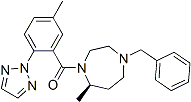 PI-41057 (R)-(4-Benzyl-7-methyl-1,4-diazepan-1-yl)(5-methyl-2-(2H-1,2,3-triazol-2-yl)phenyl)methanone (1620097-07-5)