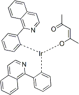 PI-41366 Bis(1-phenyl-isoquinoline)(Acetylacetonato)iridium(III) (435294-03-4)