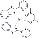 PI-41370 Bis(2-benzo[b]thiophen-2-yl-pyridine) (acetylacetonate)iridium(III) (343978-79-0)