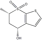 PI-41419 (4S,6S)-4H-Thieno[2,3-b]-thiopyran-4-ol-5,6-dihydro-6-methyl-7,7-dioxide (147128-77-6)