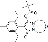 PI-41988 [8-(2,6-diethyl-4-methylphenyl)-7-oxo-1,2,4,5-tetrahydropyrazolo[1,2-d][1,4,5]oxadiazepin-9-yl] 2,2-dimethylpropanoate (243973-20-8)