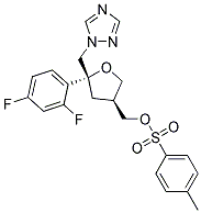 PI-42279 (3S,5R)-5-(2,4-Difluorophenyl)-5-[(1H-1,2,4-triazol-1-yl)methyl]oxolan-3-ylmethyl p-Toluenesulfonate (149809-43-8)