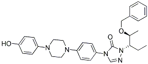 PI-42281 1-((2S,3S)-2-(Benzyloxy)pentan-3-yl)-4-(4-(4-(4-hydroxyphenyl)piperazin-1-yl)phenyl)-1H-1,2,4-triazol-5(4H)-one (184177-83-1)