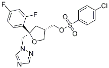 PI-42287 ((3S,5R)-5-((1H-1,2,4-Triazol-1-yl)methyl)-5-(2,4-difluorophenyl)tetrahydrofuran-3-yl)methyl 4-chlorobenzenesulfonate (175712-02-4)