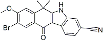 PI-42347 9-Bromo-8-methoxy-6,6-dimethyl-11-oxo-6,11-dihydro-5H-benzo[b]carbazole-3-carbonitrile (1256579-03-9)