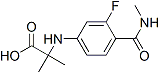 PI-42400 N-[3-Fluoro-4-[(methylamino)carbonyl]phenyl]-2-methylalanine (1289942-66-0)