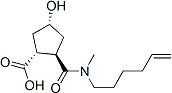 PI-42414 (1R,2R,4R)-2-(hex-5-enyl-methyl-carbamoyl)-4-hydroxy-cyclopentanecarboxylic acid (922727-92-2)