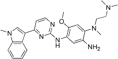 PI-42433 N1-[2-(Dimethylamino)ethyl]-5-methoxy-N1-methyl-N4-[4-(1-methyl-1H-indol-3-yl)-2-pyrimidinyl]-1,2,4-benzenetriamine (1421372-66-8)