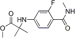 PI-42452 N-[3-Fluoro-4-[(methylamino)carbonyl]phenyl]-2-methylalanine methyl ester (1332524-01-2)