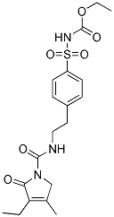 PI-42812 Ethyl (4-(2-(3-ethyl-4-methyl-2-oxo-2,5-dihydro-1H-pyrrole-1-carboxamido)ethyl)phenyl)sulfonylcarbamate (318515-70-7)