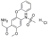 PI-42816 N-(4-(2-Aminoacetyl)-5-methoxy-2-phenoxyphenyl)methanesulfonamide hydrochloride (149436-41-9)