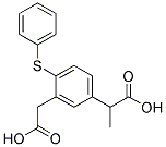 PI-42859 5-(alpha-Carboxyethyl)-2-phenylthio-phenylacetic acid (83237-49-4)