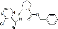 PI-42893 (2S)-2-(1-Bromo-8-chloroimidazo[1,5-a]pyrazin-3-yl)-1-pyrrolidinecarboxylic acid phenylmethyl ester (1420478-87-0)