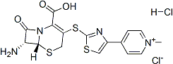 PI-42909 4-[2-[[(6R,7R)-7-Amino-2-carboxy-8-oxo-5-thia-1-azabicyclo[4.2.0]oct-2-en-3-yl]thio]-4-thiazolyl]-1-methyl-pyridinium chloride monohydrochloride (400827-64-7)