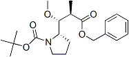 PI-43097 tert-butyl (2S)-2-[(1R,2R)-1-methoxy-2-methyl-3-oxo-3-phenylmethoxypropyl]pyrrolidine-1-carboxylate (149606-97-3)