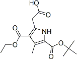 PI-43128 2-[3-ethoxycarbonyl-4-methyl-5-[(2-methylpropan-2-yl)oxycarbonyl]-1H-pyrrol-2-yl]acetic acid (945381-56-6)