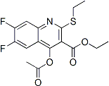 PI-43152 Ethyl 4-acetoxy-6,7-difluoro-2-(ethylthio)quinoline-3-carboxylate (154330-68-4)