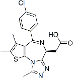 PI-43273 [(6S)-4-(4-Chlorophenyl)-2,3,9-trimethyl-6Hthieno[3,2-f][1,2,4]triazolo[4,3-a][1,4] diazepin-6-yl]acetic acid (202592-23-2)
