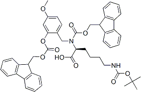 PI-43551 Fmoc-[Fmoc-Hmb]-Lys(Boc)-OH  (166881-56-7)