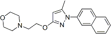 PI-43936 4-[2-(5-methyl-1-naphthalen-2-ylpyrazol-3-yl)oxyethyl]morpholine (878141-96-9)