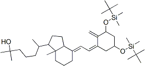 PI-44278 6-(4-{2-[3,5-Bis-(tert-butyl-dimethyl-silanyloxy)-2-methylene-cyclohexylidene]-ethylidene}-7a-methyl-octahydro-inden-1-yl)-2-methyl-heptan-2-ol (140710-96-9)