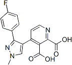 PI-44327 4-(3-(4-fluorophenyl)-1-methyl-1H-pyrazol-4-yl)pyridine-2,3-dicarboxylicacid (1383526-52-0)