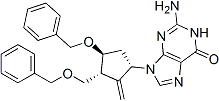 PI-44348 2-Amino-1,9-dihydro-9-[(1S,3R,4S)-4-(benzyloxy)-3-(benzyloxymethyl)-2-methylenecyclopentyl]-6H-purin-6-one (142217-81-0)