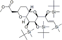 PI-44421 Methyl 2-((2R,4aS,6S,7R,8S,8aS)-7,8-bis((tert-butyldimethylsilyl)oxy)-6-((S,E)-1-((tert-butyldimethylsilyl)oxy)-3-(trimethylsilyl)allyl)octahydropyrano[3,2-b]pyran-2-yl)acetate (185411-11-4)