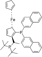 PI-44444 (R)-1-[(S)-2-(Di-1-naphtylphosphino)ferrocenyl]- ethyl-di-tert.-butylphosphine (849924-43-2)
