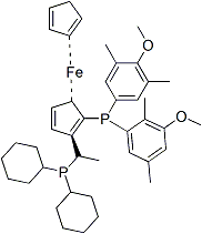 PI-44450 (1R)-1-[Bis(4-methoxy-3,5-dimethylphenyl)phosphino]-2-[(1R)-1-(dicyclohexylphosphino)ethyl]ferrocene (360048-63-1)