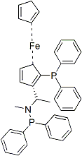 PI-44452 (1S)-1-(Diphenylphosphino)-2-[(1S)-1-[(diphenylphosphino)methylamino]ethyl]ferrocene (406681-09-2)