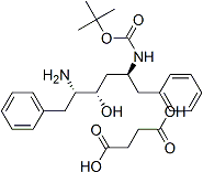 PI-44470 (2S,3S,5S)-5-tert-Butyloxycarbonylamino-2-amino-3-hydroxy-1,6-diphenylhexane succinate (183388-64-9)