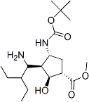 PI-44502 (1S,2S,3S,4R)-3-[(1S)-1-Amino-2-ethylbutyl]-4-[[(1,1-dimethylethoxy)carbonyl]amino]-2-hydroxy-cyclopentanecarboxylic acid methyl ester (316173-29-2)
