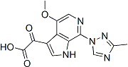 PI-44504 2-(4-Methoxy-7-(3-methyl-1H-1,2,4-triazol-1-yl)-1H-pyrrolo[2,3-c]pyridin-3-yl)-2-oxoacetic acid (676491-47-7)