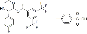 PI-44574 (2R,3S)-2-[(1R)-1-[3,5-bis(trifluoromethyl)phenyl]ethoxy]-3-(4-fluorophenyl)morpholine, 4-methylbenzenesulfonate (200000-59-5)