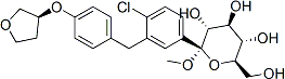 PI-44682 Methyl 1-C-[4-chloro-3-[[4-[[(3S)-tetrahydro-3-furanyl]oxy]phenyl]methyl]phenyl]-alpha-D-glucopyranoside (1279691-36-9)
