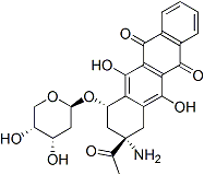 PI-44688 (7S-cis)-9-Acetyl-9-amino-7-[(2-deoxy-alpha-D-erythro-pentopyranosyl)oxy]-7,8,9,10-tetrahydro-6,11-dihydroxy-5,12-naphthacenedione (92395-36-3)