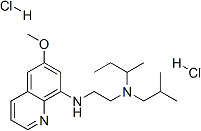 PI-44860 N-sec-butyl-N-isobutyl-N'-(6-methoxy-[8]quinolyl)-ethylenediamine; dihydrochloride (632-43-4)