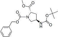 PI-45582 (2S,4R)-1-Benzyl 2-methyl 4-((tert-butoxycarbonyl)amino)pyrrolidine-1,2-dicarboxylate (189215-90-5)