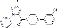 PI-45611 [4-(3-Chlorophenyl)-1-piperazinyl](3-methyl-1-phenyl-1H-pyrazol-5-yl)methanone (729605-21-4)