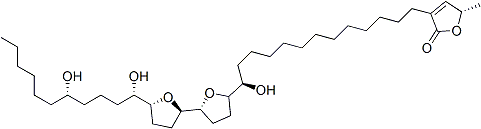 PI-45694 (5S)-3-[(13R)-13-[(2R,5R)-5-[(2R,5R)-5-[(1S,5S)-1,5-Dihydroxyundecyl]Oxolan-2-Yl]Oxolan-2-Yl]-13-Hydroxytridecyl]-5-Methyl-5H-Furan-2-One (120298-30-8)