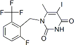 PI-45825 1-[[2-Fluoro-6-(trifluoromethyl)phenyl]methyl]-5-iodo-6-methyl-2,4(1H,3H)-pyrimidinedione (1150560-54-5)