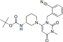 PI-45836 2-[[6-[(3R)-3-tert-butoxycarbonylamino-1-piperidinyl]-3,4-dihydro-2,4-dioxo-3-methyl-1(2H)-pyrimidinyl]methyl]benzonitrile (1246610-74-1)
