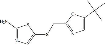 PI-46386 5-(((5-(tert-butyl)oxazol-2-yl)methyl)thio)thiazol-2-amine (224436-97-9)