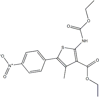 PI-46393 (Ethyl 2-(ethoxycarbonylamino)-4-methyl-5-(4-nitrophenyl)thiophene-3-carboxylate) (308831-93-8)