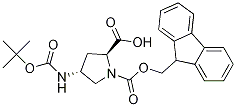PI-46444 (2S,4R)-Boc-4-amino-1-Fmoc-pyrrolidine-2-carboxylic acid (3222/6/3)