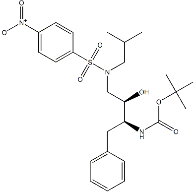PI-46471 Tert-Butyl(2S,3R)-3-Hydroxy-4-(N-Isobutyl-4-Nitrophenylsulfonamido)-1-Phenylbutan-2-Ylcarbamate (191226-98-9)