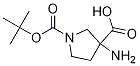 PI-47176 3-Amino-1-(tert-butoxycarbonyl)pyrrolidine-3-carboxylic acid (862372-66-5)