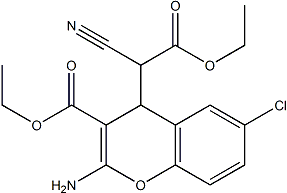 PI-47397 Ethyl 2-amino-6-chloro-4-(1-cyano-2-ethoxy-2-oxoethyl)-4H-chromene-3-carboxylate (305834-79-1)